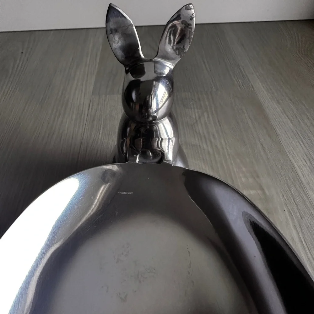 Crate&Barrel aluminum bunny